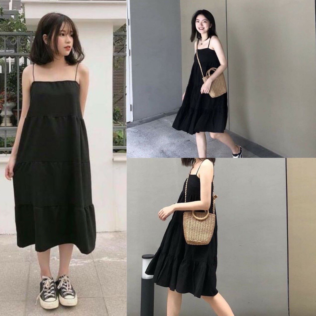Váy Đầm 2 dây Maxi Siêu Xinh