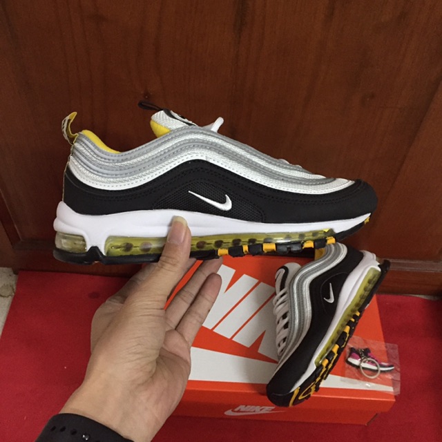 Giầy Air max 97 ( đen kẻ trắng)- phản quang- full box)