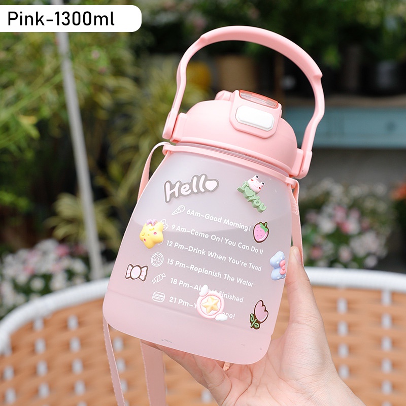 Only HOUSE Cốc Nước Nhựa Sức Chứa Lớn Có Ống Hút Dành Cho Học Sinh Nam Và Nữ