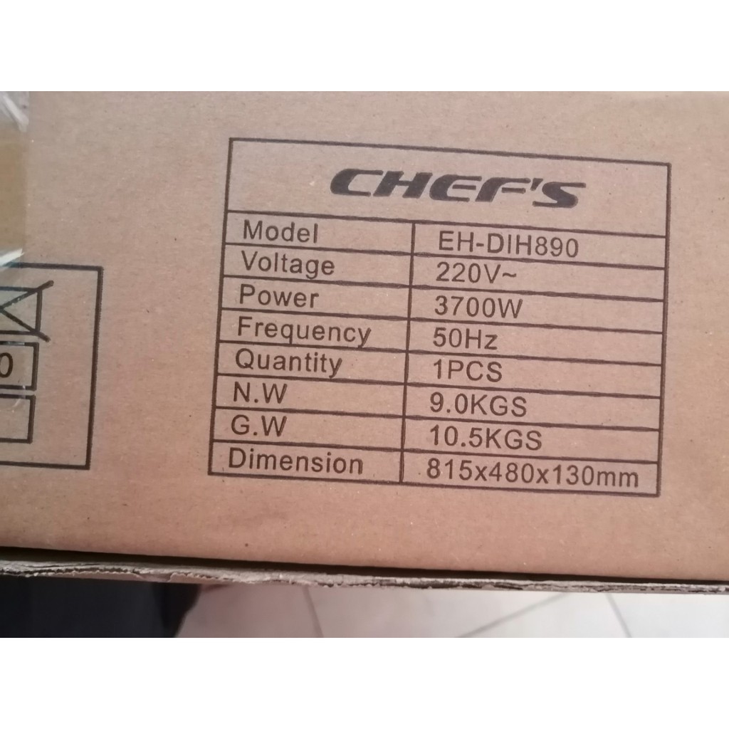 Bếp Từ Chefs EH-DIH890 (HÀNG CHÍNH HÃNG)