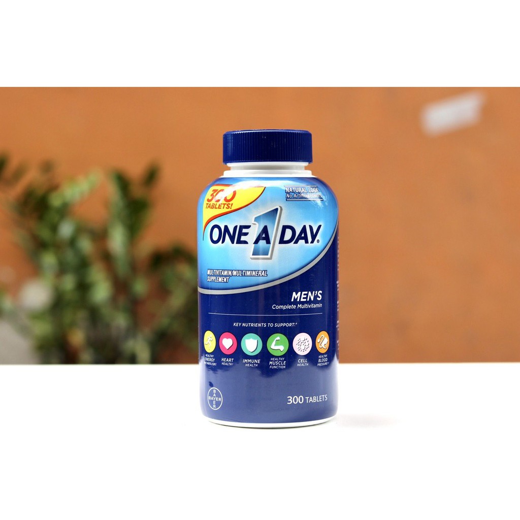 Viên uống Vitamin tổng hợp cho Nam - One A Day Men’s Multivitamin 300 viên của Mỹ - mẫu mới