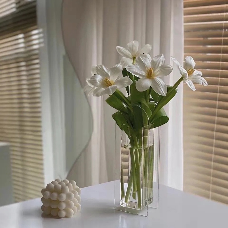 Nordic Acrylic Vase Creative Flower Vase Plant Hydroponic Vase Home Decoration