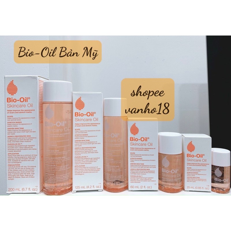 Tinh Dầu Bio-Oil Mờ Sẹo Và Giảm Rạn Da 25ml-60ml-125ml-200ml