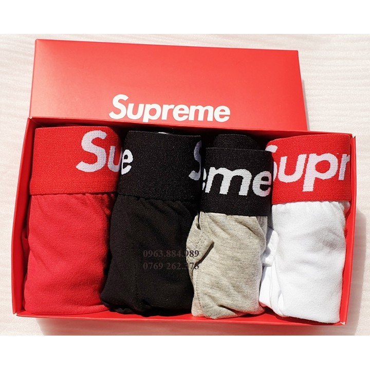 Hộp 4 quần Boxer S.01 thương hiệu lớn nhiều màu chất lượng cạp dệt đẹp, cho anh em thoải mái mặc