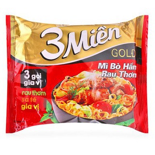mì 3 miền bò hầm và tôm chua cay
