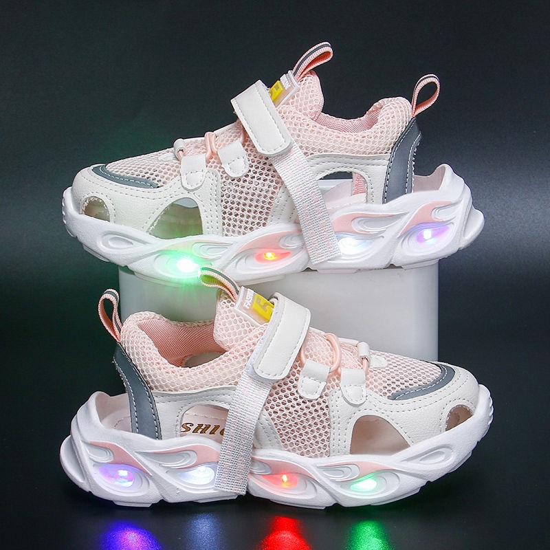 Sandal Phối Lưới Thoáng Khí Thời Trang Mùa Hè 2022 Cho Bé Gái
