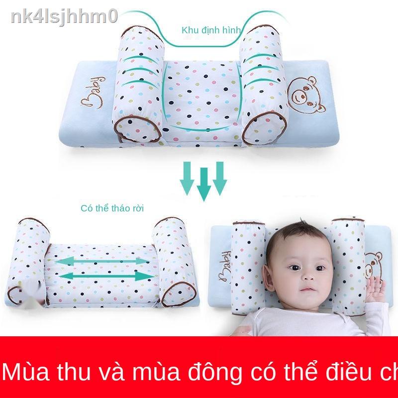 Gối cho bé Sơ sinh chống một phần đầu Gối tạo kiểu trẻ em Đúng một phần đầu Sản phẩm sơ sinh Bốn mùa thoáng kh