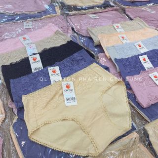 Quần chip cotton phối ren gen bụng