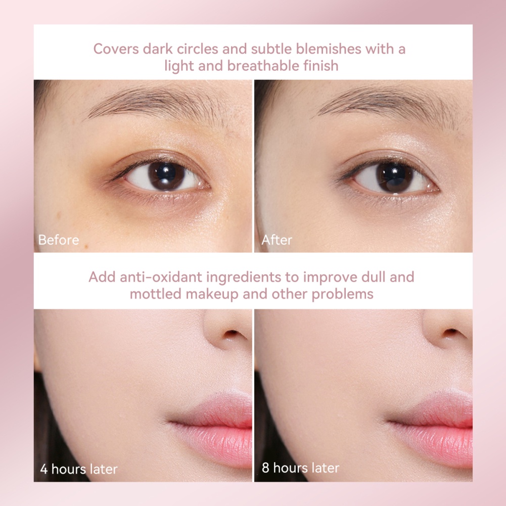 Kem nền ROYUES dạng lỏng tự nhiên với lớp che phủ cao 5 tông màu tuỳ chọn 20g Kem nền dạng lỏng COD