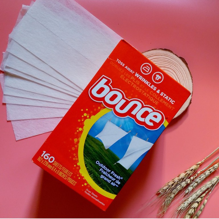 [ Tách lẻ ] Giấy thơm quần áo Bounce Mỹ , Paper Local Brand Lưu Hương Lâu 160 Tờ By TUN SHOP