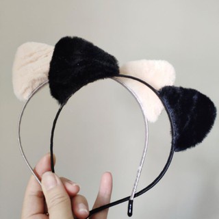 Băng đô cài tóc tai thỏ,tai gấu lông nhung dễ thương -KELLYWANG
