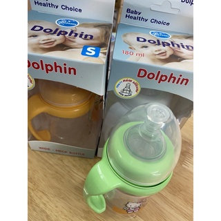 Bình Sữa Dolphin Cổ Rộng, Bình Sữa Cho Bé Nhựa PP Không BPA An Toàn Cho Trẻ