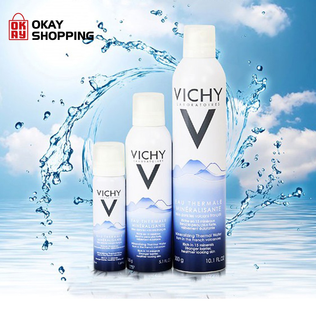 Nước xịt khoáng dưỡng da cấp ẩm và bảo vệ da Vichy mineralizing thermal water 300ml | WebRaoVat - webraovat.net.vn