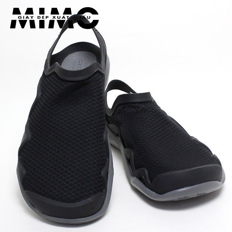 Sandal nam Swiftwater Mesh Wave, giày vải lười màu đen, giày đi bộ, thể dục êm mềm nhẹ, bền đẹp