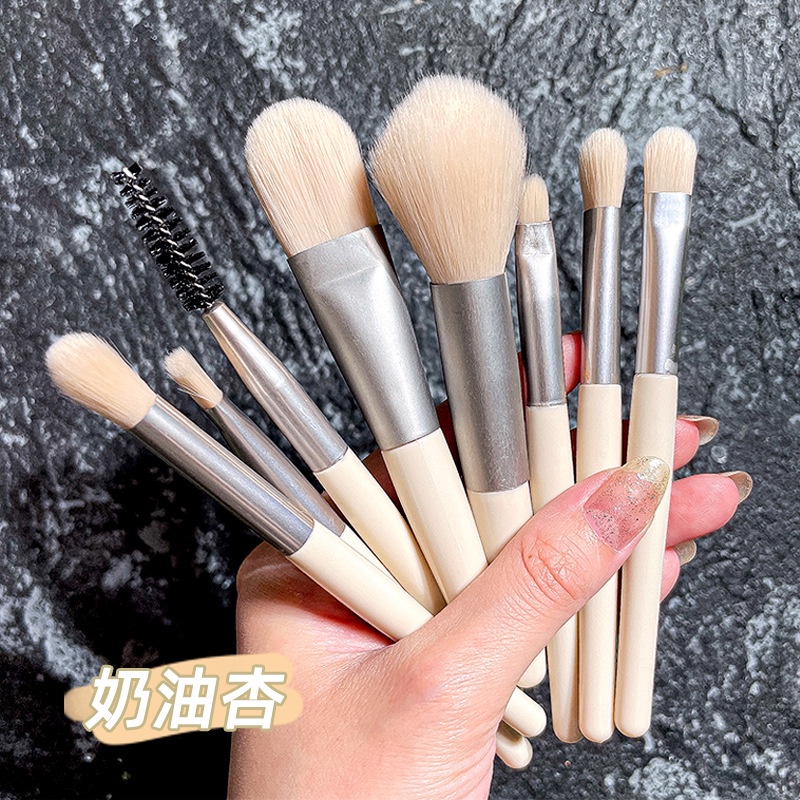 [Hàng mới về] Bộ 8 cọ trang điểm đánh phấn mắt kẻ viền môi đánh phấn má hồng chuyên nghiệp