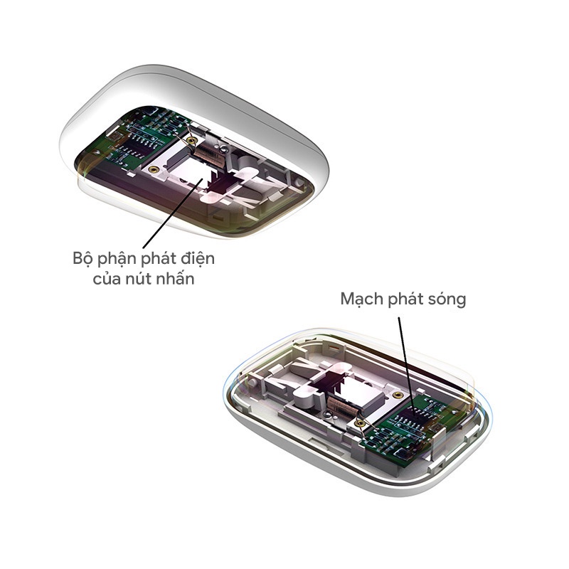 Chuông cửa không dây không pin 1 nút bấm 2 loa chuông QX02