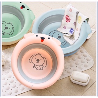 Chậu rửa mặt gấp gọn hình cún