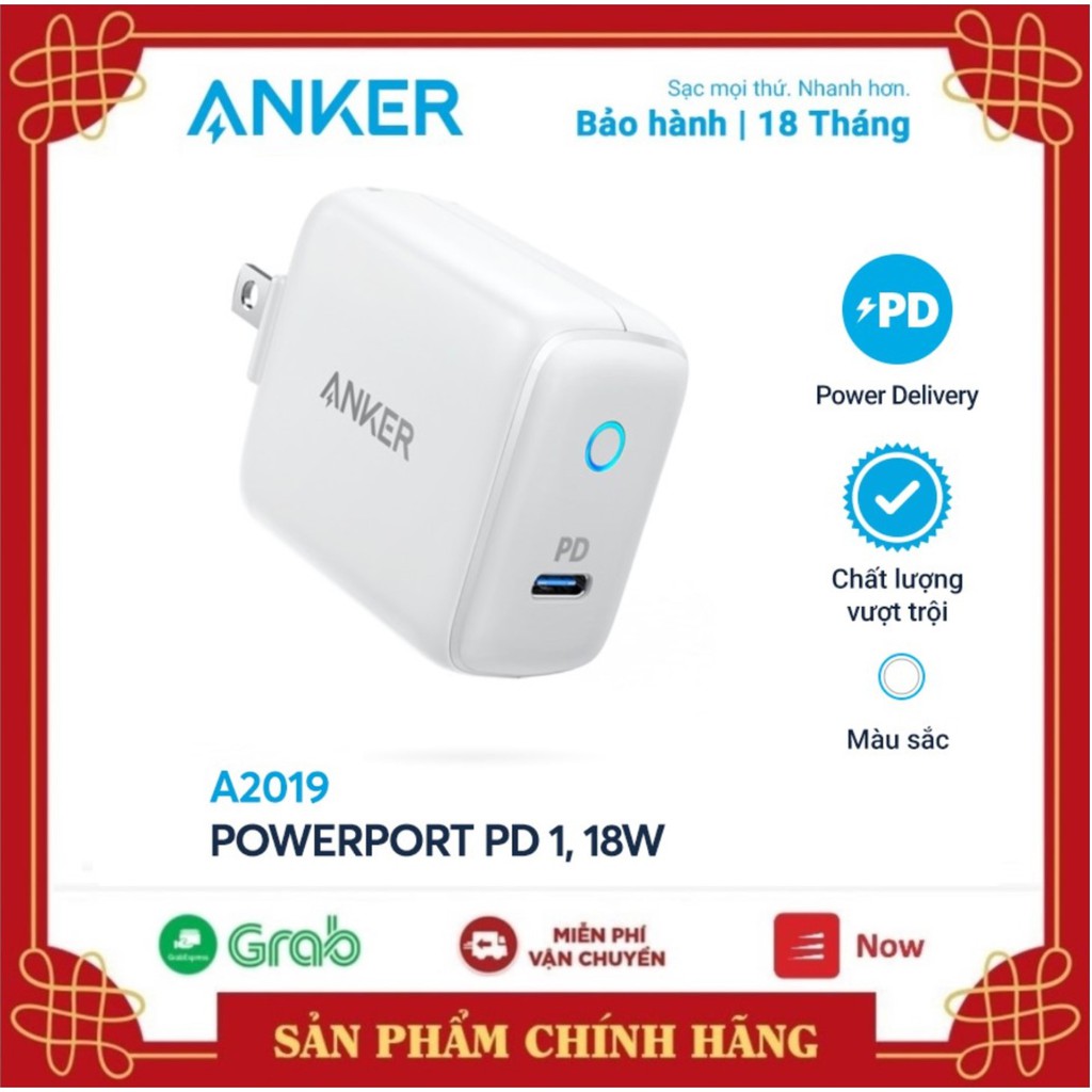 [ ANKER VN ] Cốc Sạc ANKER PowerPort III Nano / PD 1 Cổng PIQ  20W / 18W (PD & QC 3.0) - Anker PD A2633 / A2616 | WebRaoVat - webraovat.net.vn