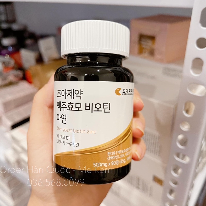 Viên men bia Biotin giúp dày tóc
