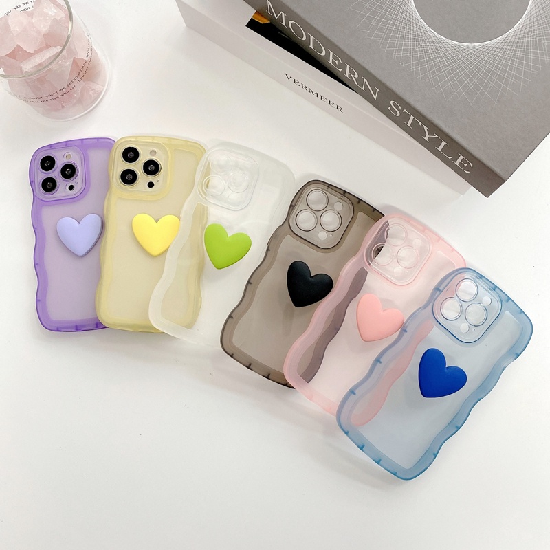 Ốp Điện Thoại Trong Suốt Viền Gợn Sóng Cho Oppo Reno 6 7 8 Pro