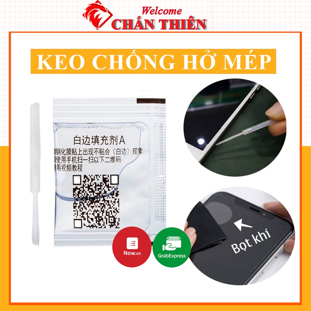 Sỉ Keo Chống Hở Mép Khi Dán Kính Cường Lực Bộ Keo + Chổi