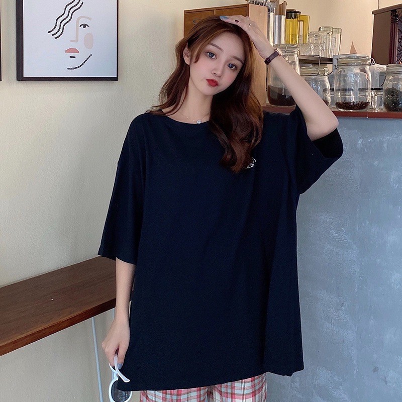 Áo phông nữ tay lỡ dáng HÌNH CÚN suông unisex chất cotton thấm hút mồ hôi phom rộng AP3934 | BigBuy360 - bigbuy360.vn