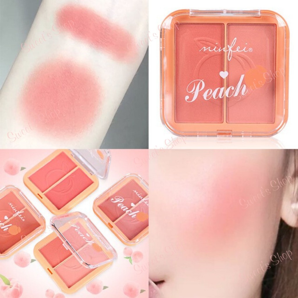 Phấn Má Hồng ♥️ Phấn Má Hồng 2 Ngăn Minfei Peach Hàng Nội Địa Trung | WebRaoVat - webraovat.net.vn