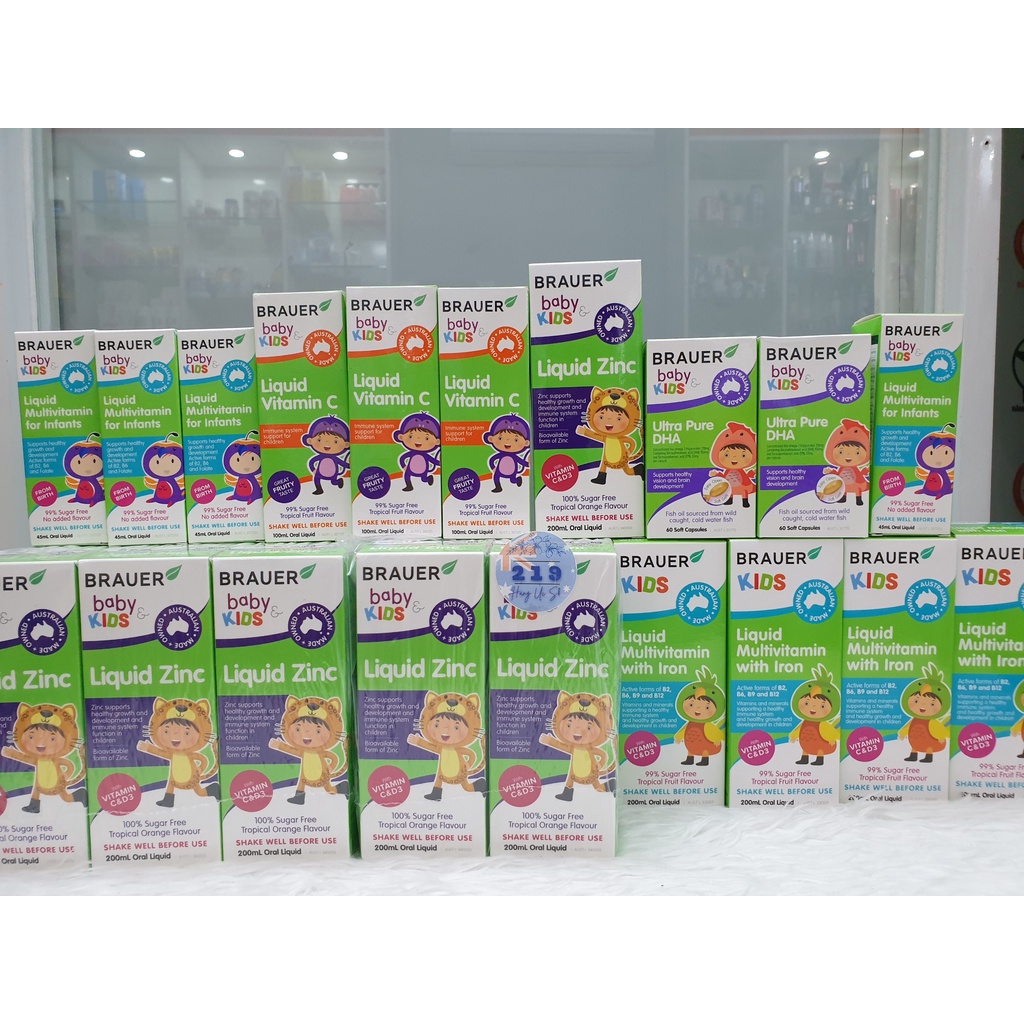 Brauer Baby & Kids Liquid Zinc Kẽm cho bé trên 1 tuổi