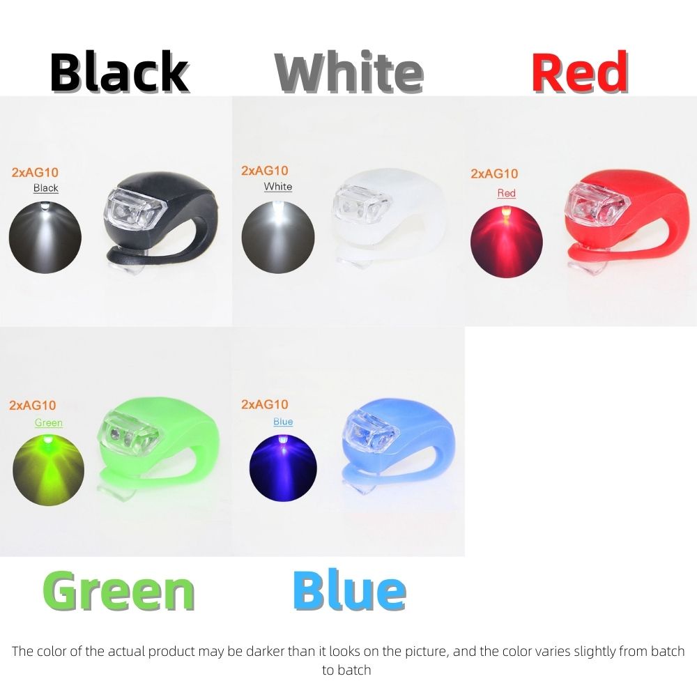 Đèn Led Silicon Gắn Trang Trí Trước/ Sau Xe Đạp Chống Thấm Nước