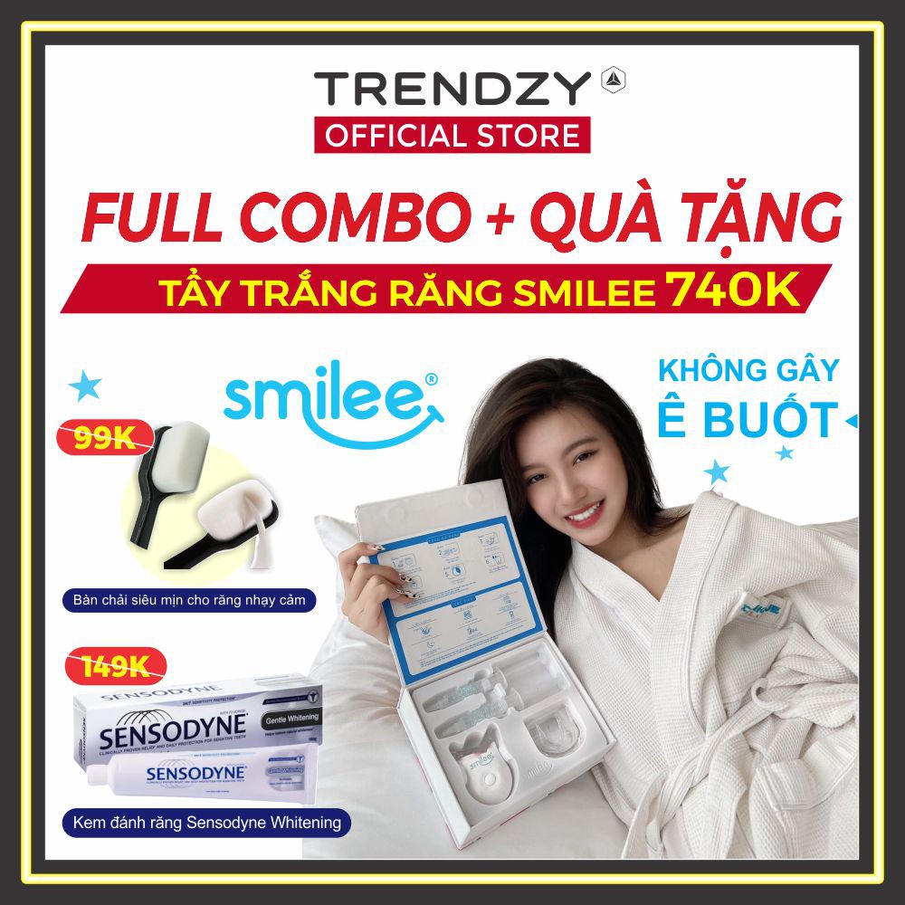 [Hàng Chính Hãng ] Tẩy trắng răng tại nhà Smilee trong 7 ngày – nhập khẩu USA - Full Combo