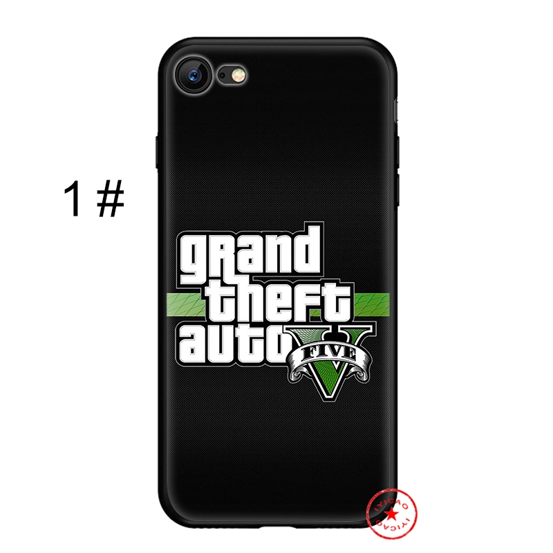 Ốp điện thoại mềm in hình trò chơi GTA 5 cho iphone X Xs MAX Xr 8 7 6 5 5S SE