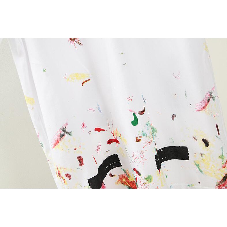 Áo Thun Off-White Tay Ngắn Chất Cotton In Chữ Thời Trang
