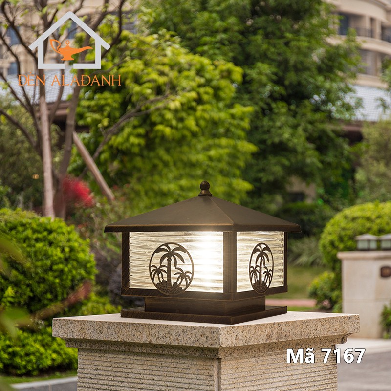 Đèn trụ cổng ngoài trời trang trí 7186