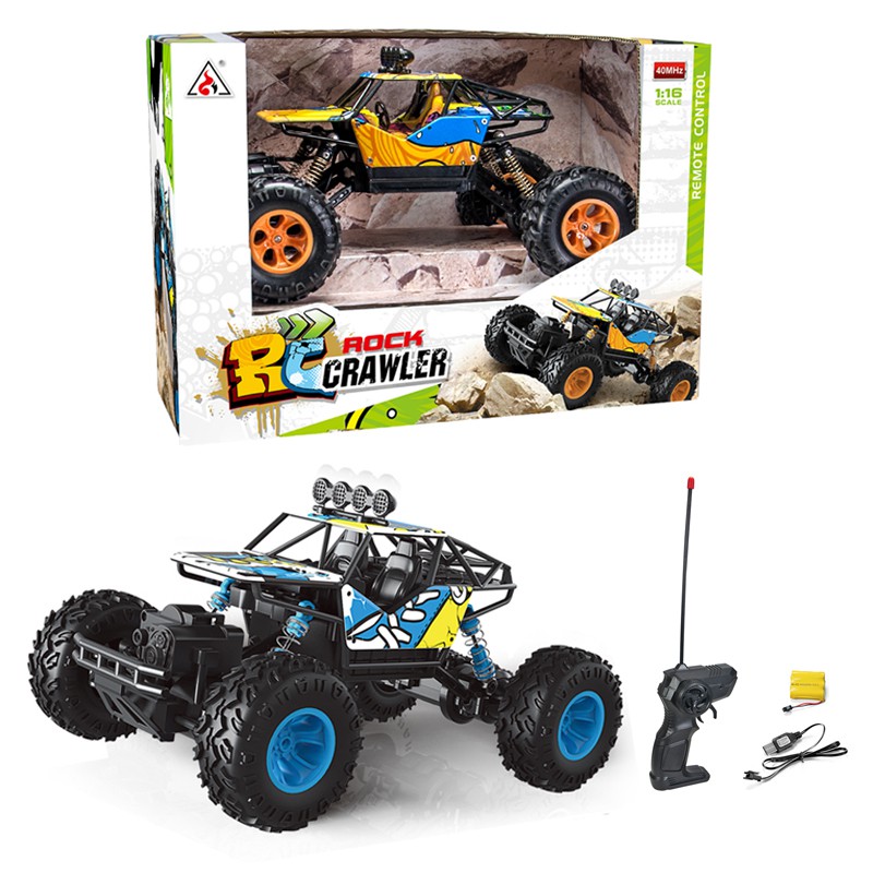 Đồ Chơi Xe Địa Hình Rock Crawler (Màu Sắc), 2 Cầu 4x4, Điều Khiển Từ Xa, Pin Sạc, Tỷ Lệ 1:16 - No.6145