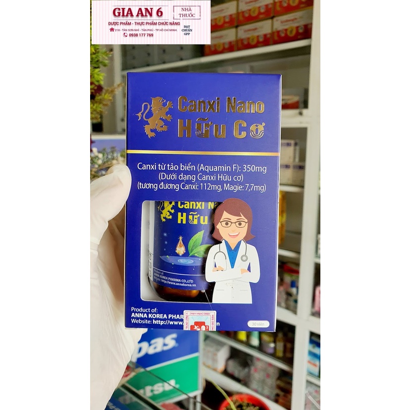 CANXI NANO HỮU CƠ (HỘP 30 VIÊN)