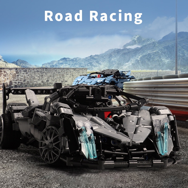 Đồ Chơi Lắp Ráp Kiểu LEGO Điều Khiển Từ Xa RC Mô Hình Siêu Xe Pagani Huayra Spor XB21002 Với 990 Mảnh Ghép