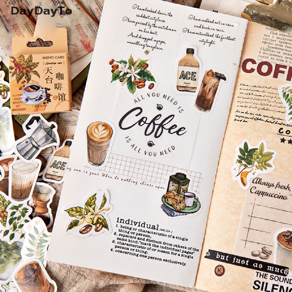 Set 46 Miếng Dán Trang Trí Sổ Lưu Niệm / Nhật Ký