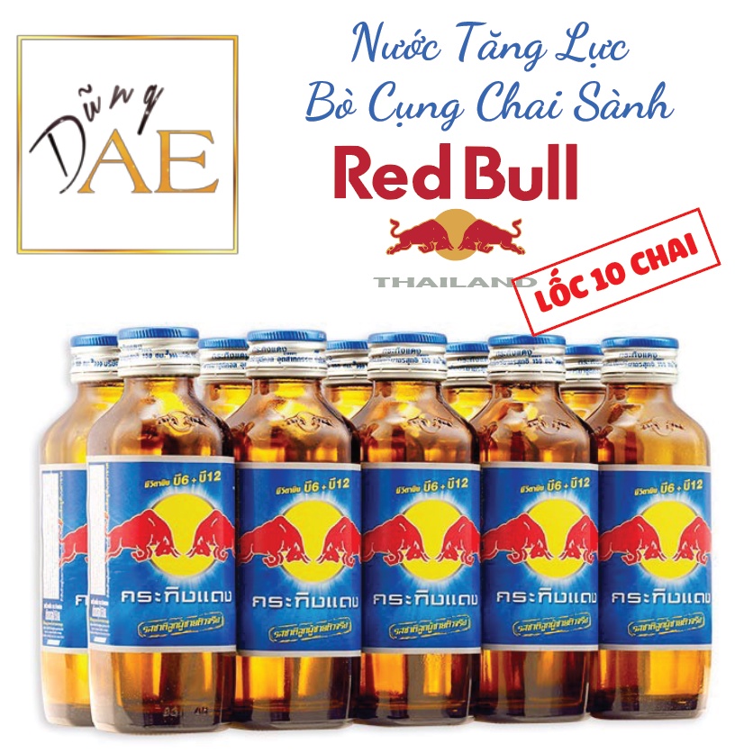 Lốc 10 Chai Nước Tăng Lực Red Bull Bò Húc Thái Lan thumbnail