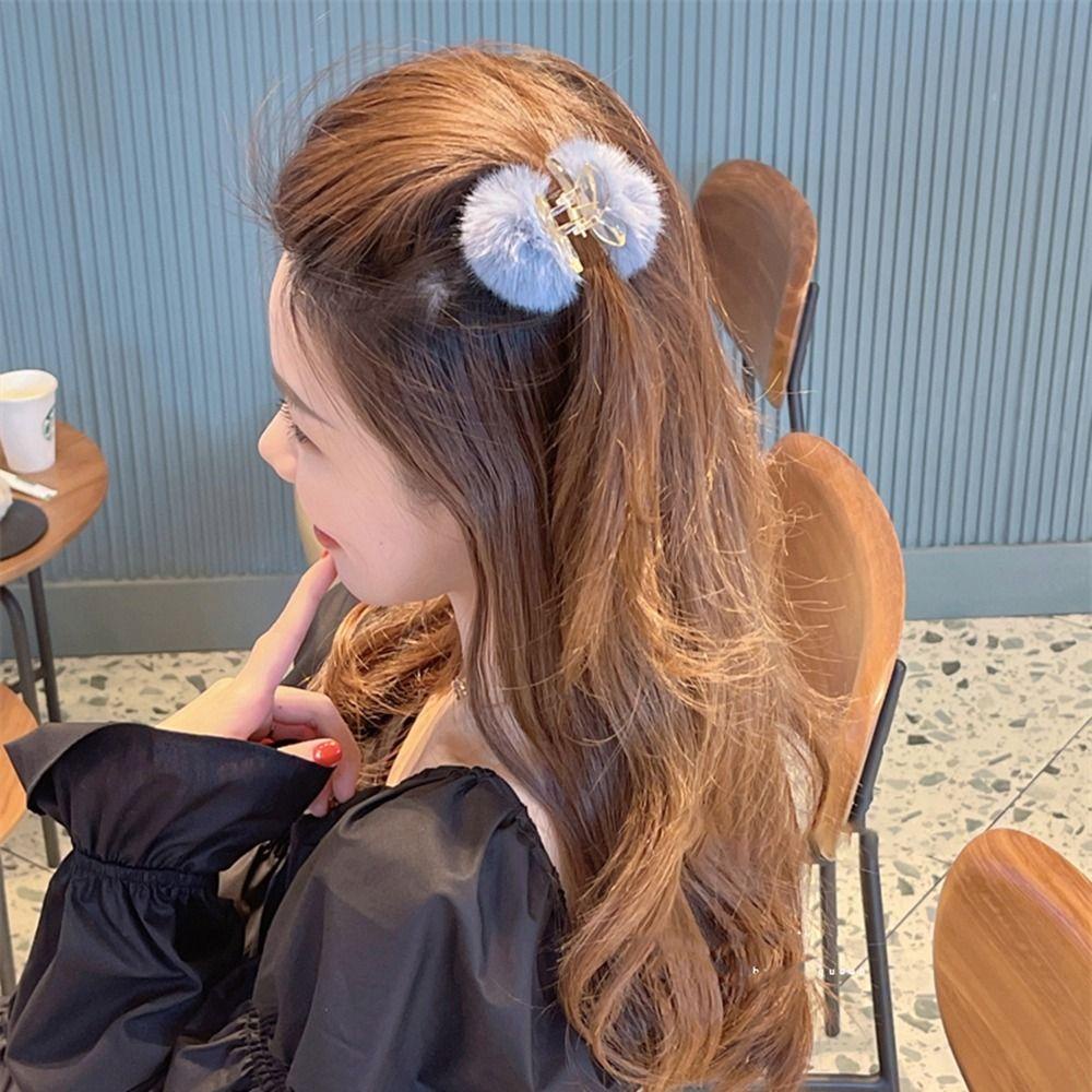 FORBETTER Kẹp Tóc Càng Cua Cố Định Tóc Đuôi Ngựa Mini Bằng Vải Bông Họa Tiết Da Báo Dễ Thương