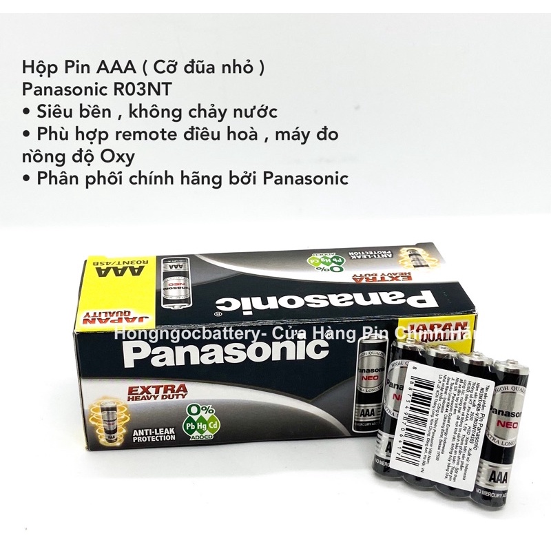 Hộp pin AAA 1,5V panasonic NEO R03NT/2S chính hãng