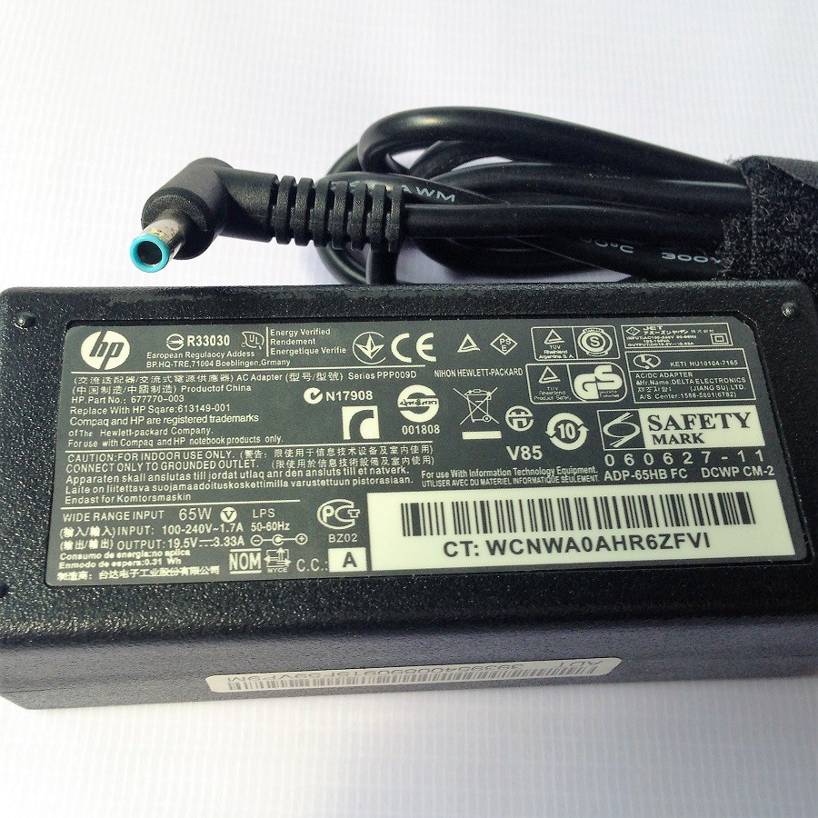 Adapter Sạc Laptop HP Envy Đầu Kim Nhỏ 19.5V - 3.33A - GrabExpress Tp.HCM