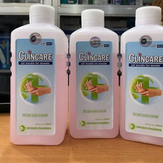 Nước rửa tay khô Clincare 500ml có vòi.