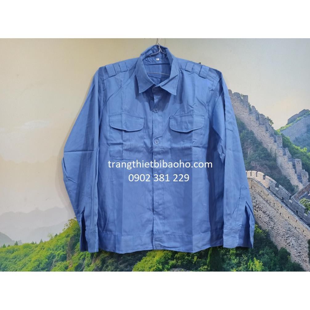 Áo đồng phục bảo vệ tay ngắn, tay dài đai bo dưới kiểu Budong
