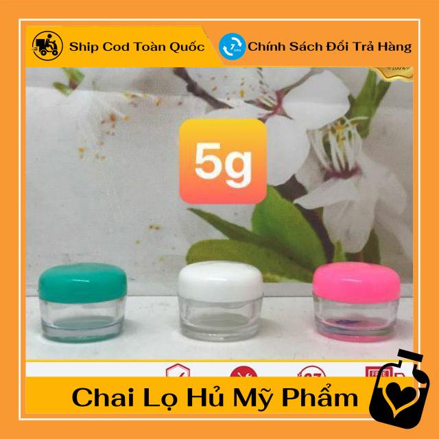 Hủ Đựng Kem ❤ TOP GIÁ RẺ ❤ Hũ nhựa tròn 3g/5g đựng kem / Hũ chiết mỹ phẩm , phụ kiện du lịch