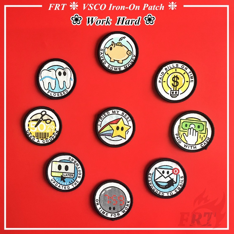 Set 1 / 3 Miếng Vá Ủi Quần Áo Hình Bàn Ủi 4.8cm