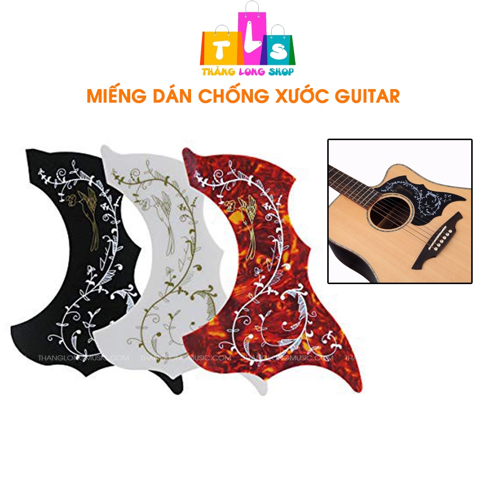 Miếng dán chống xước guitar - dán chống trầy đàn guitar họa tiết Chim ruồi - Guitar pickguard