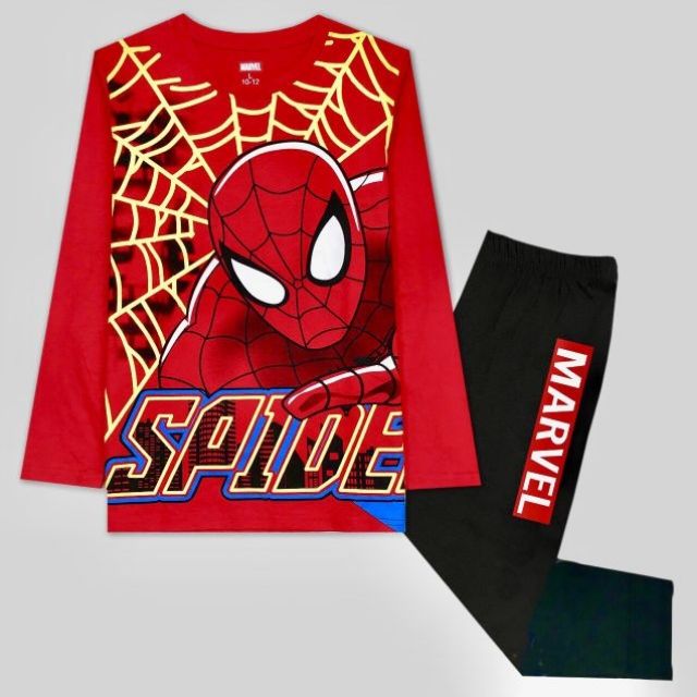 Bộ cotton dài tay bé trai MARVEL