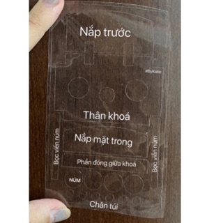 Miếng dán khoá túi  Metropolis chống trầy