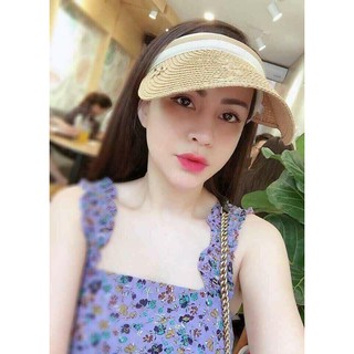 Mũ cói nửa đầu chống nắng hót hít