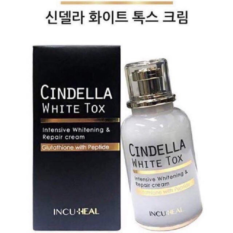 [ Hàng Chuẩn ] Kem Dưỡng Trắng Da Cindel Tox White Cream Hàn Quốc, Chai 50ml, Giúp Da Sáng Mịn Trắng Xinh